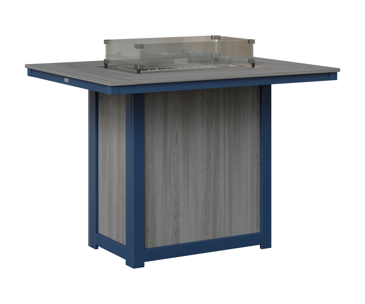 Donoma 42" x 54" Rectangular Fire Table Bar