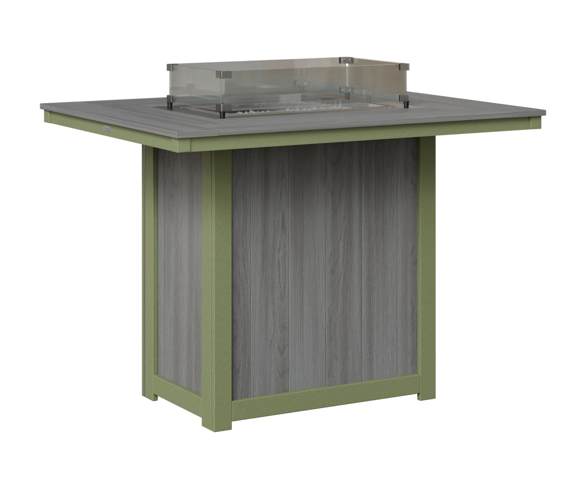 Donoma 42" x 54" Rectangular Fire Table Bar