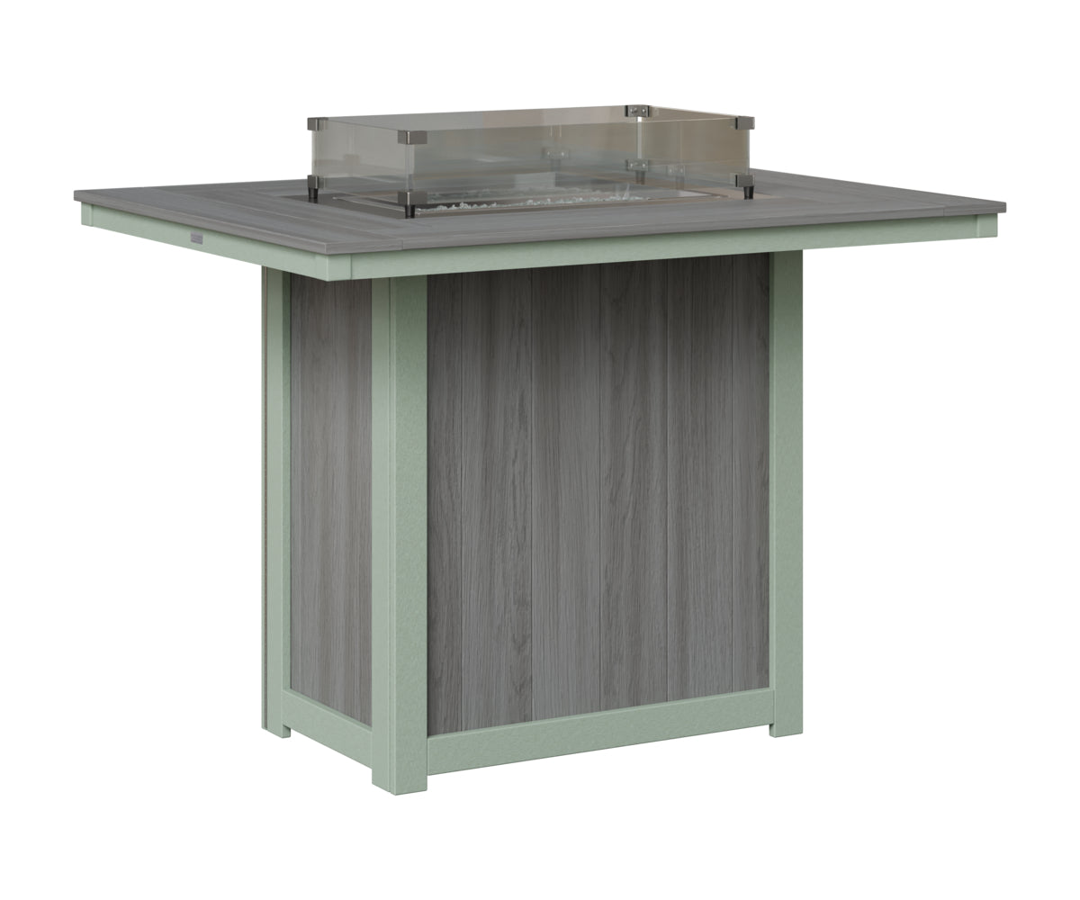 Donoma 42" x 54" Rectangular Fire Table Bar
