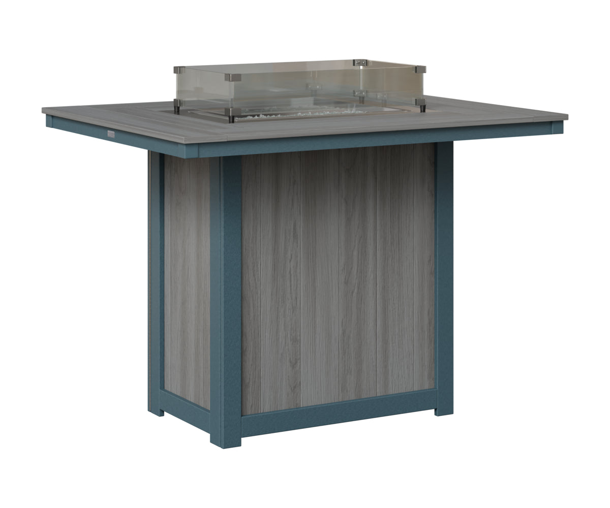 Donoma 42" x 54" Rectangular Fire Table Bar