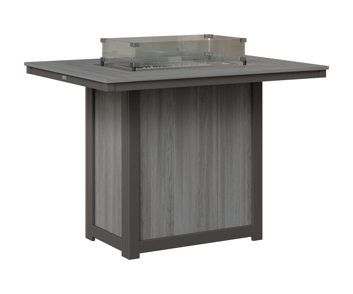 Donoma 42" x 54" Rectangular Fire Table Bar