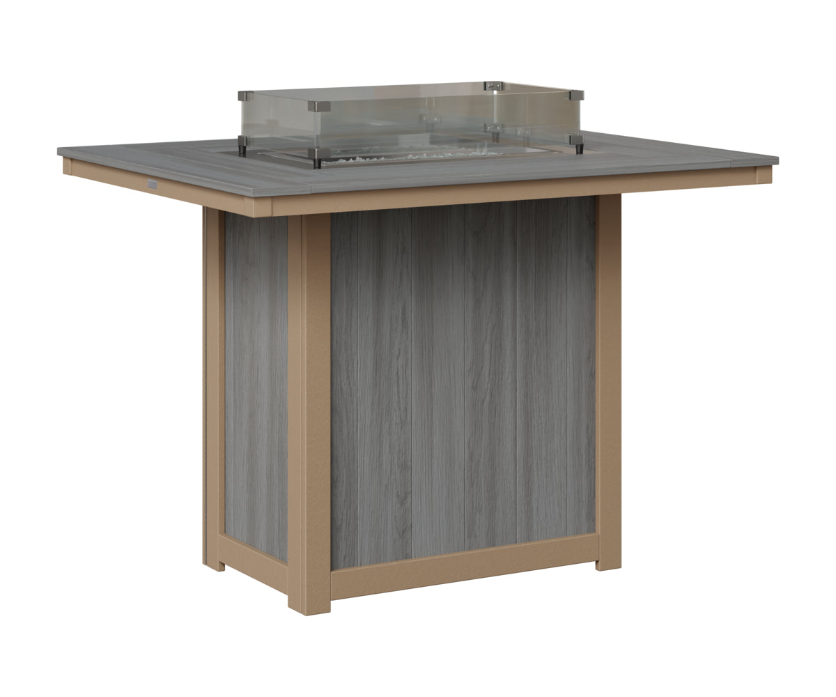 Donoma 42" x 54" Rectangular Fire Table Bar
