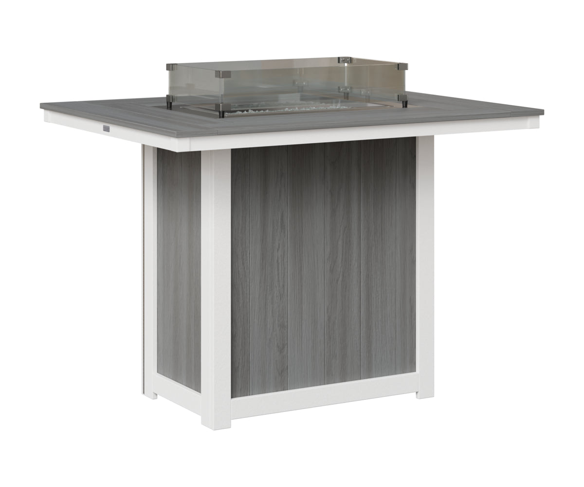 Donoma 42" x 54" Rectangular Fire Table Bar