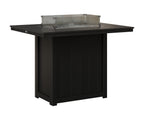 Donoma 42" x 54" Rectangular Fire Table Bar