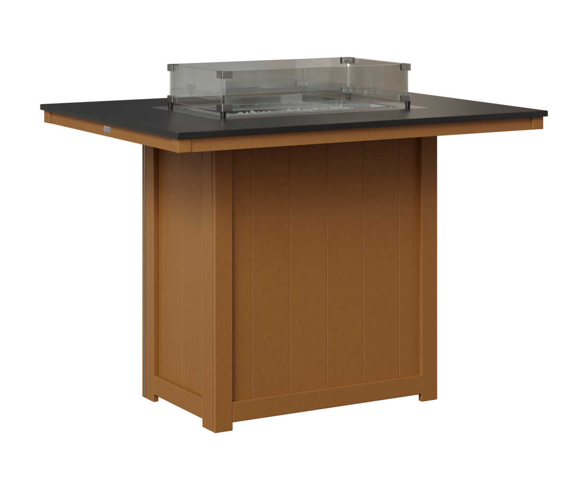 Donoma 42" x 54" Rectangular Fire Table Bar