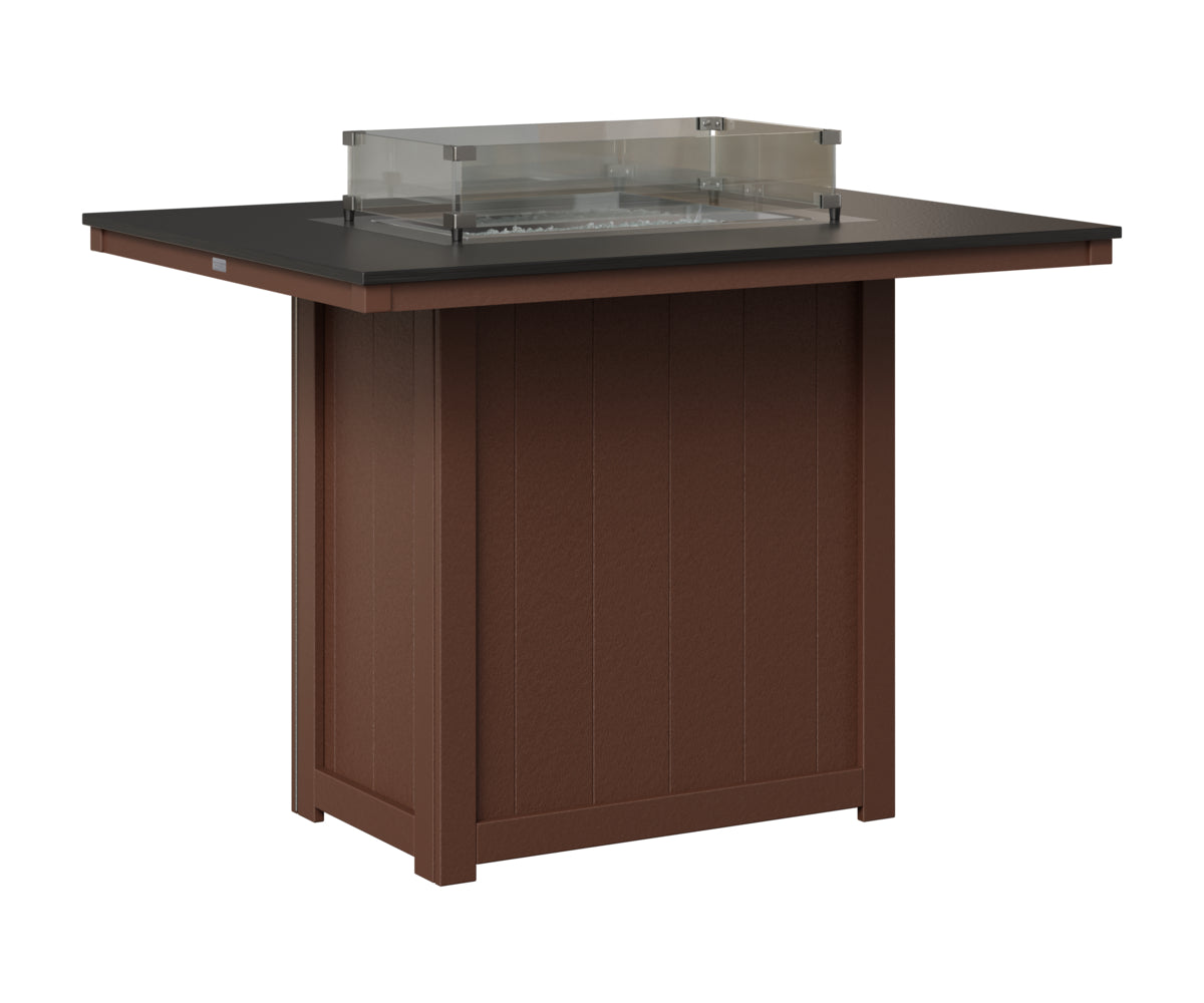 Donoma 42" x 54" Rectangular Fire Table Bar