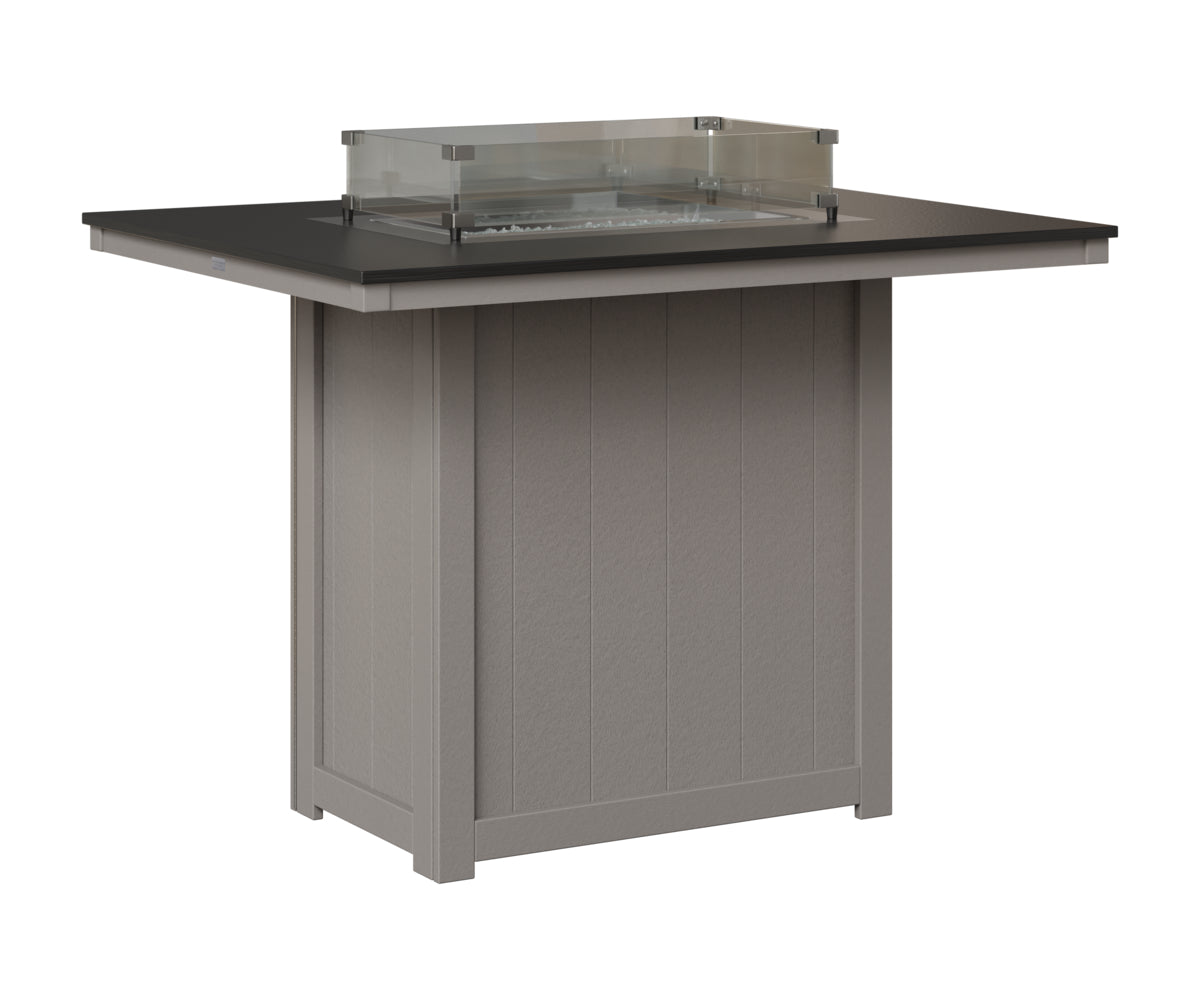 Donoma 42" x 54" Rectangular Fire Table Bar