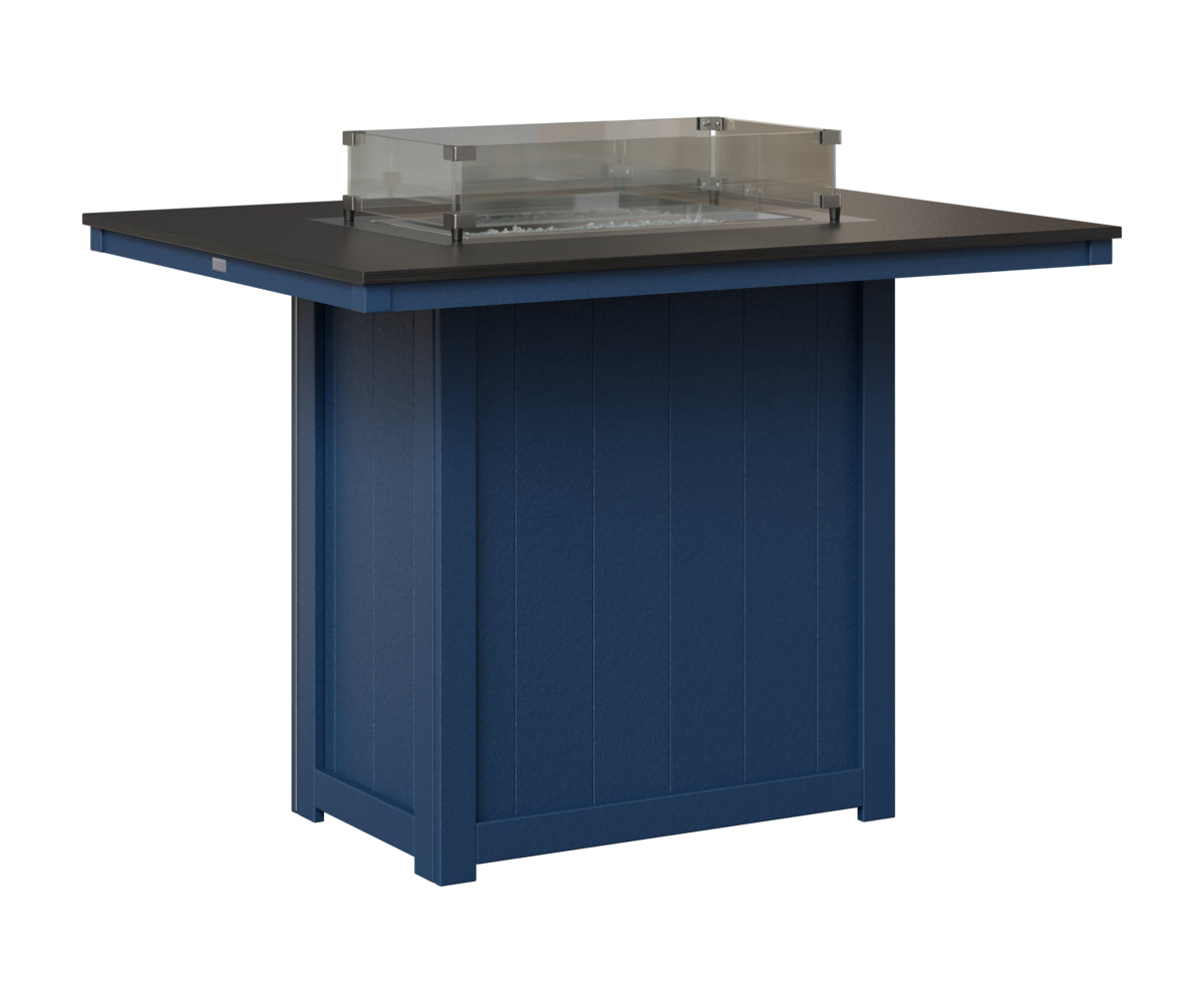 Donoma 42" x 54" Rectangular Fire Table Bar