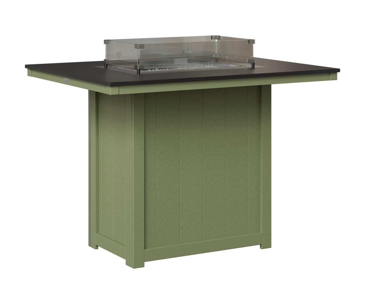 Donoma 42" x 54" Rectangular Fire Table Bar