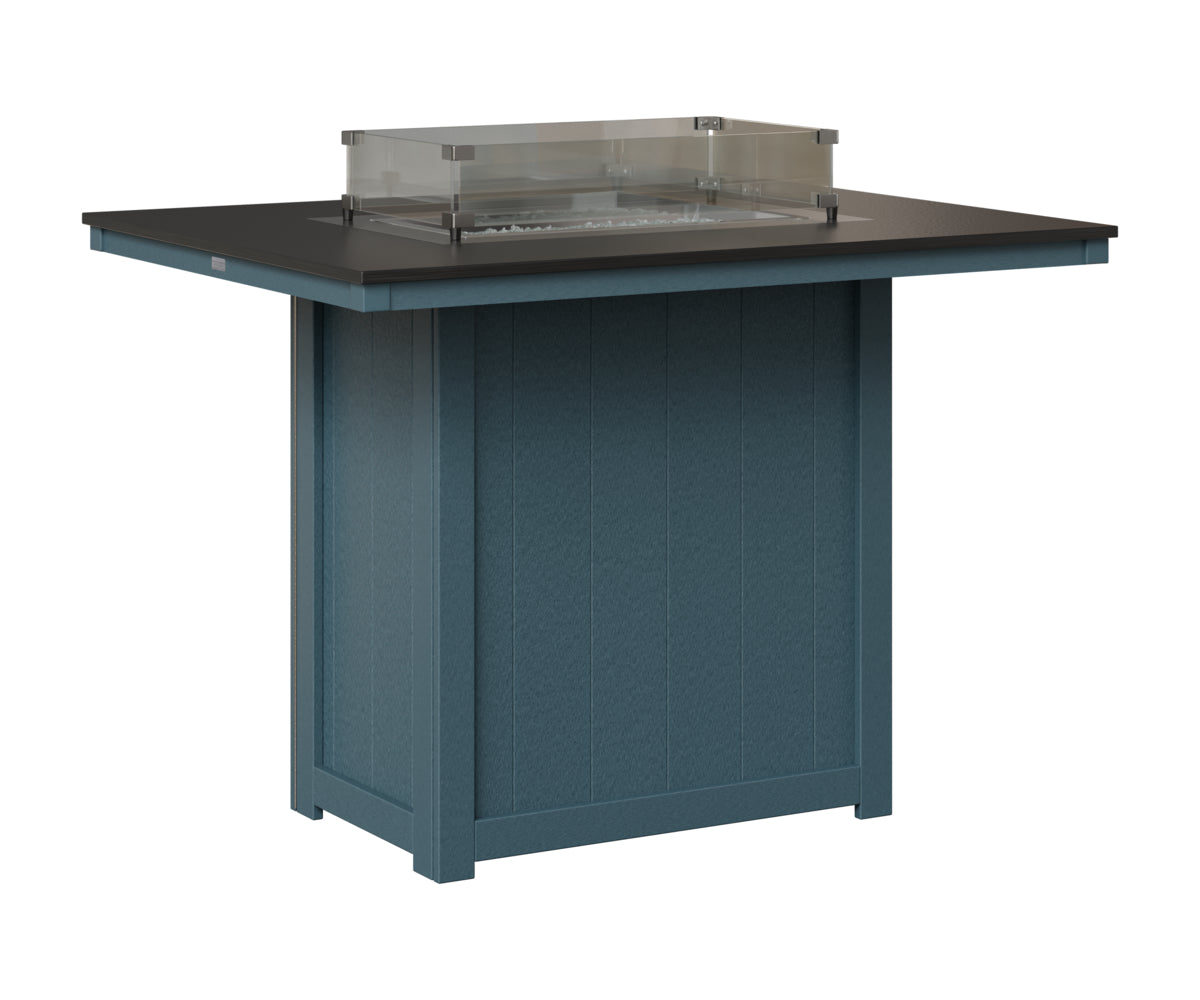 Donoma 42" x 54" Rectangular Fire Table Bar