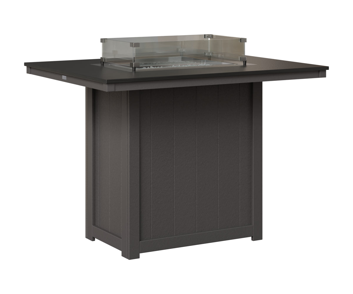 Donoma 42" x 54" Rectangular Fire Table Bar
