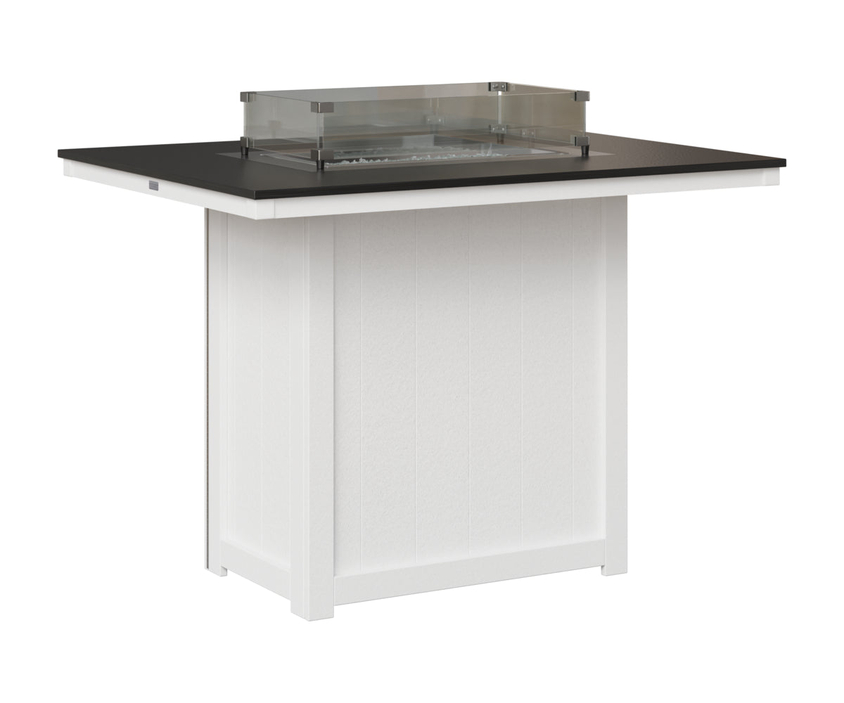 Donoma 42" x 54" Rectangular Fire Table Bar