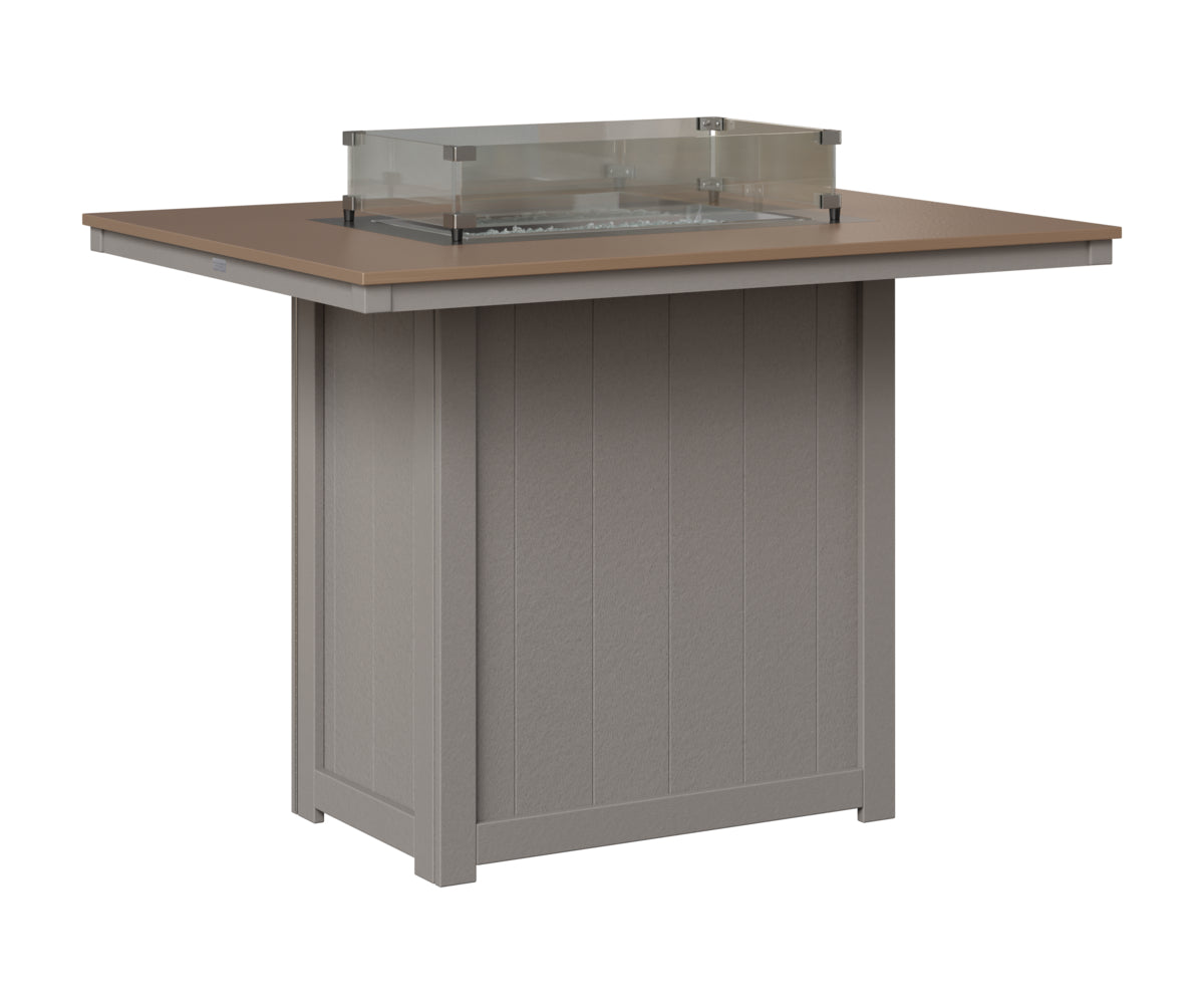 Donoma 42" x 54" Rectangular Fire Table Bar
