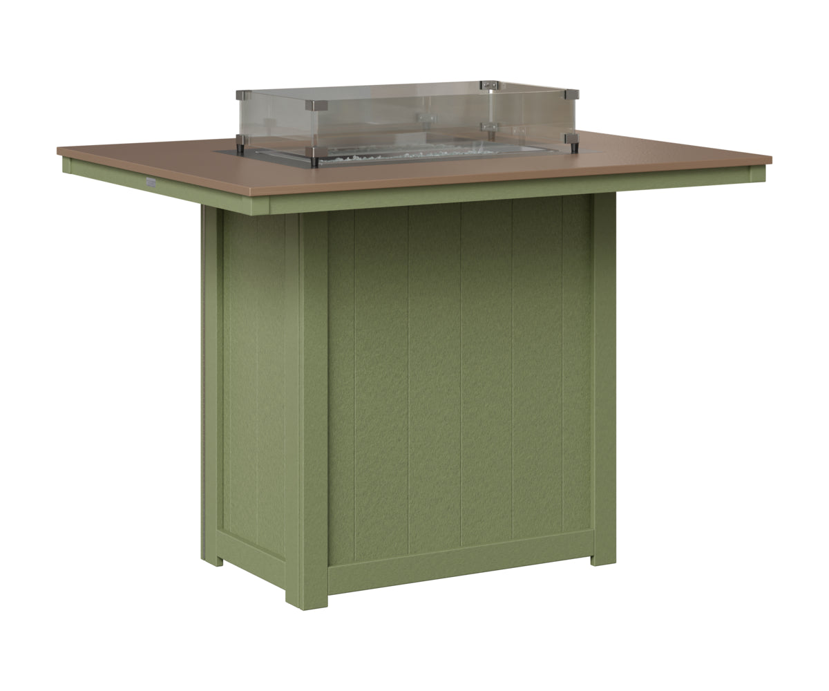 Donoma 42" x 54" Rectangular Fire Table Bar