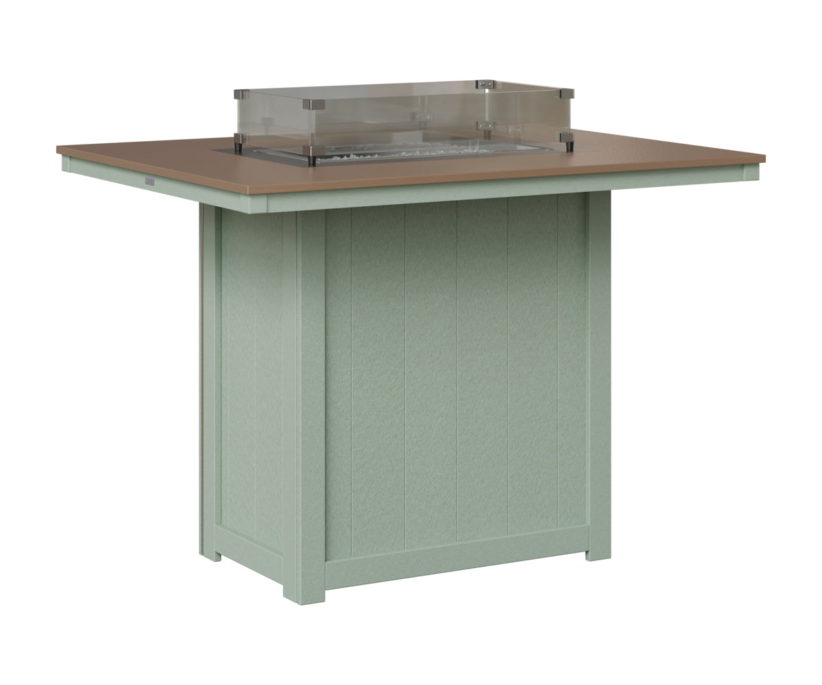 Donoma 42" x 54" Rectangular Fire Table Bar