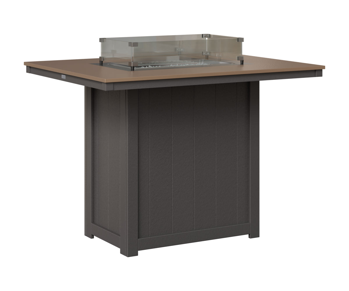 Donoma 42" x 54" Rectangular Fire Table Bar