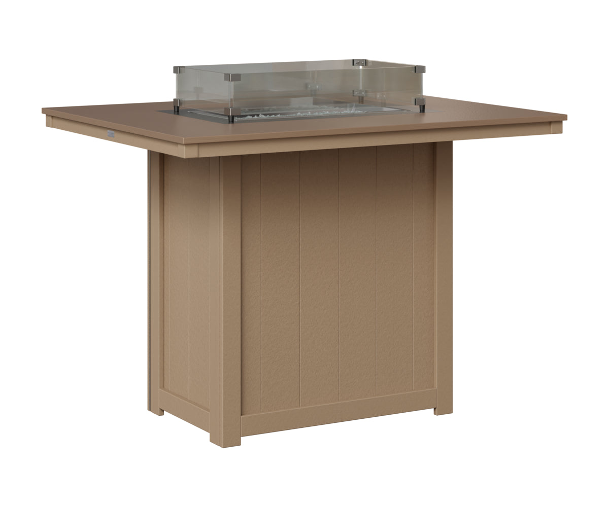 Donoma 42" x 54" Rectangular Fire Table Bar