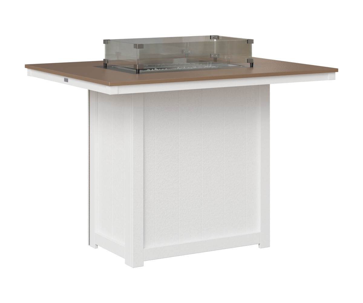 Donoma 42" x 54" Rectangular Fire Table Bar