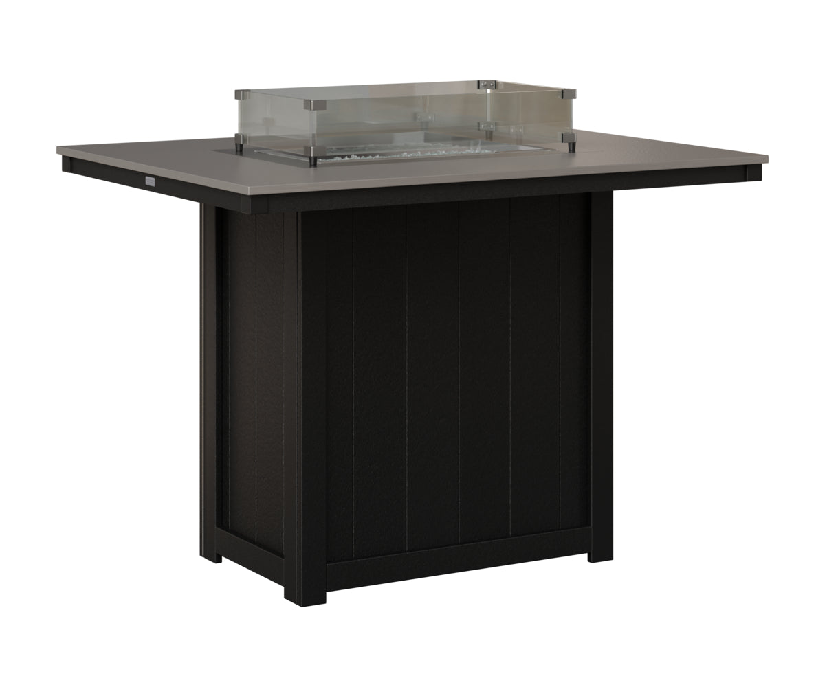 Donoma 42" x 54" Rectangular Fire Table Bar