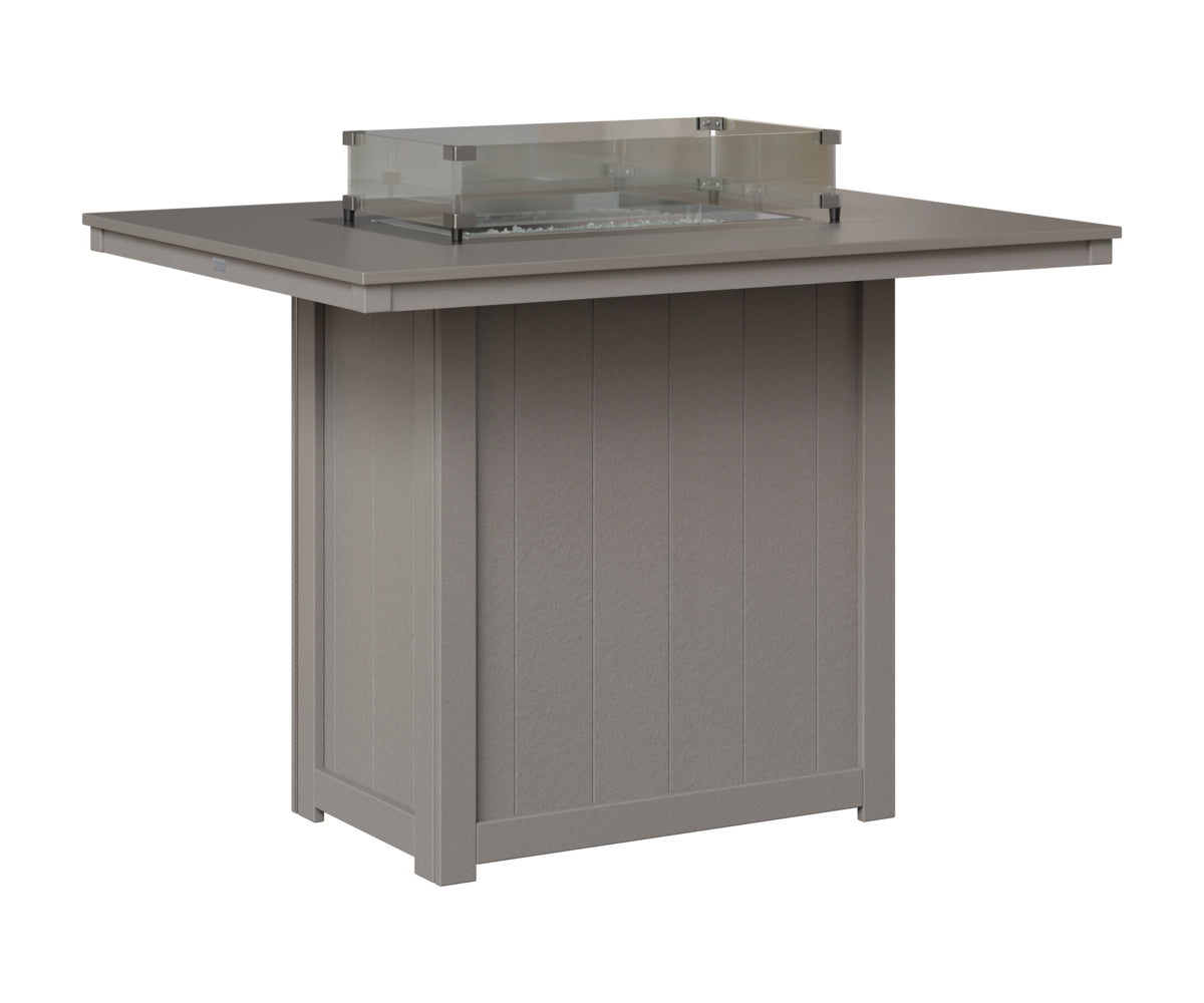 Donoma 42" x 54" Rectangular Fire Table Bar