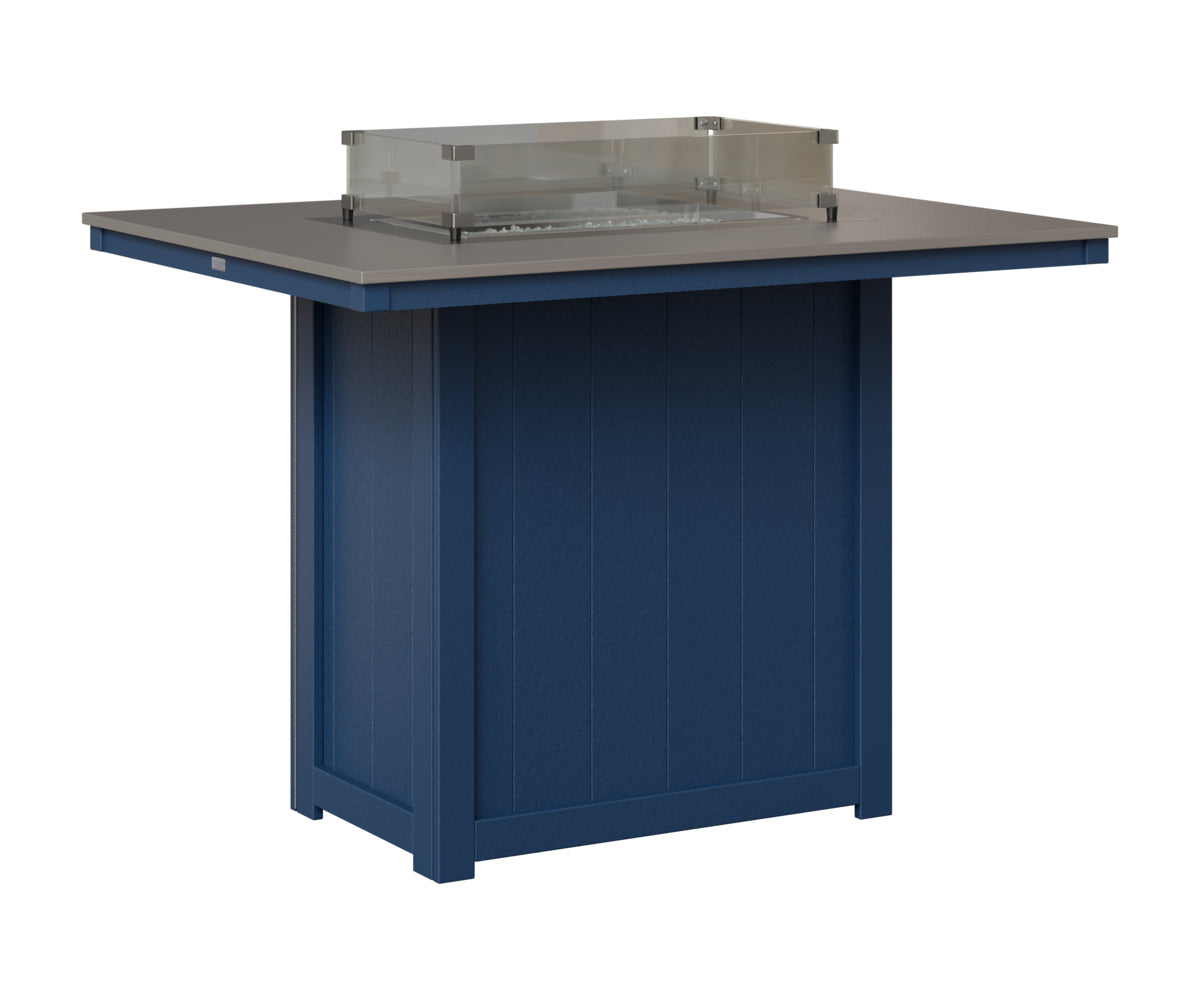 Donoma 42" x 54" Rectangular Fire Table Bar
