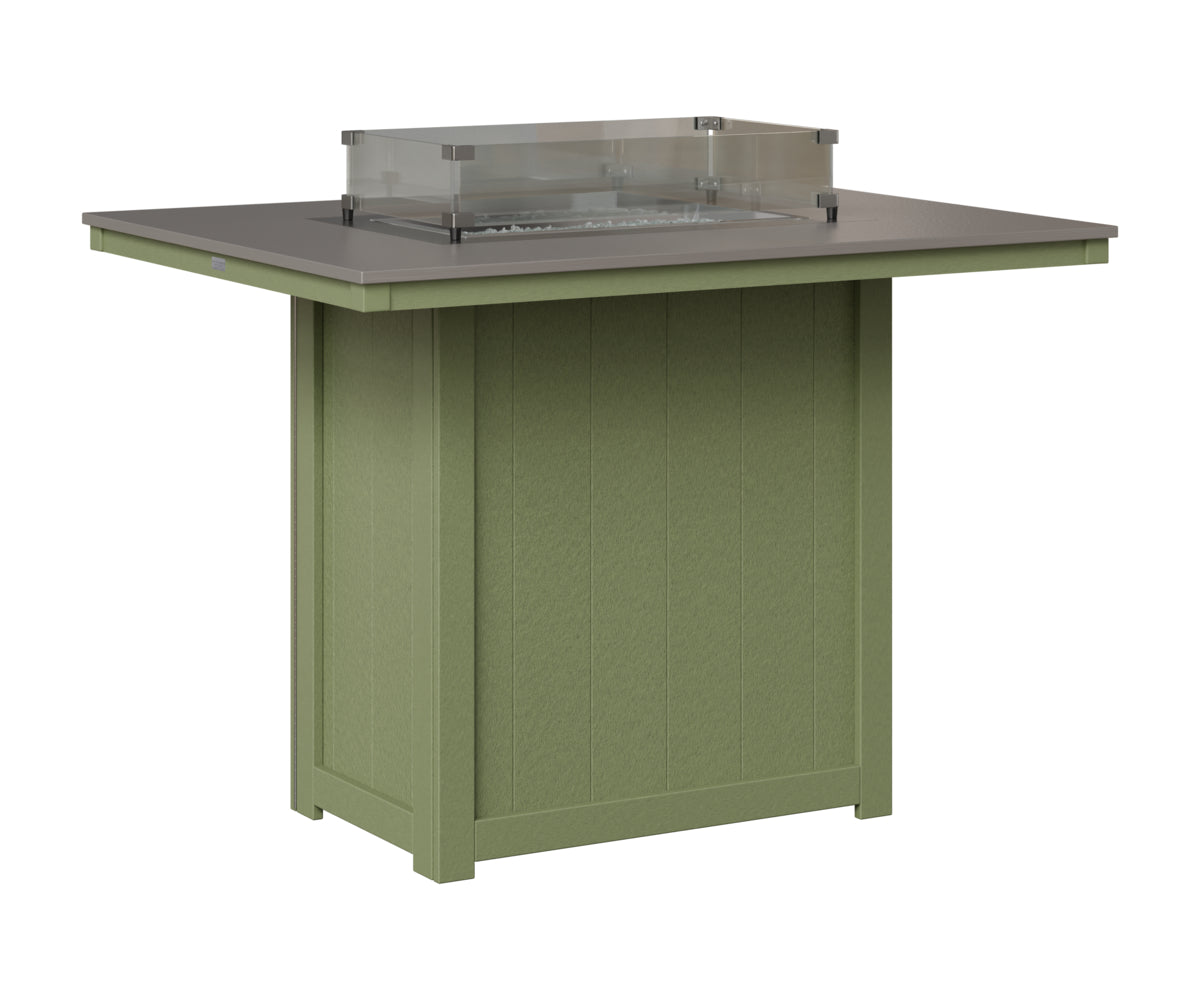 Donoma 42" x 54" Rectangular Fire Table Bar