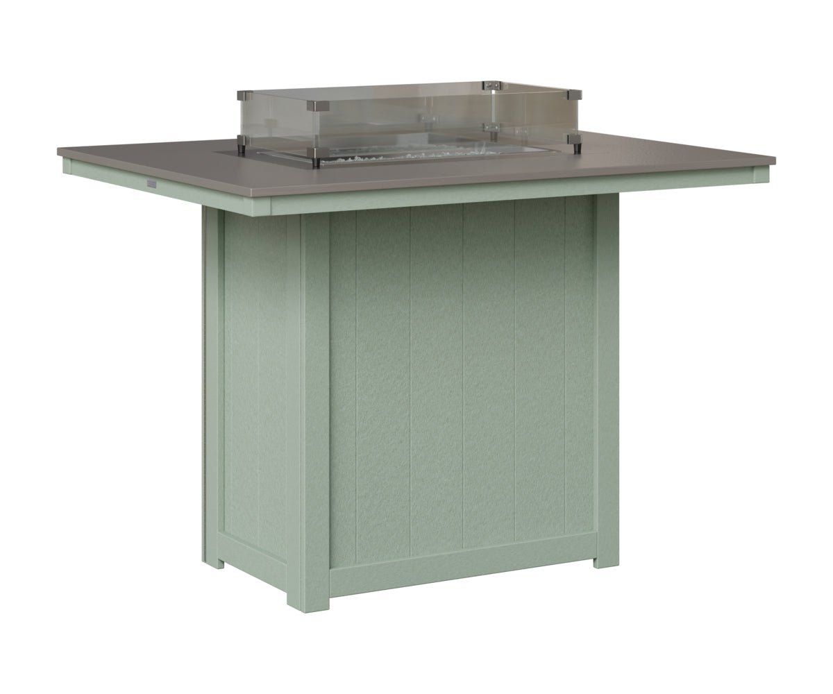 Donoma 42" x 54" Rectangular Fire Table Bar