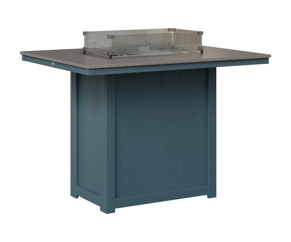 Donoma 42" x 54" Rectangular Fire Table Bar