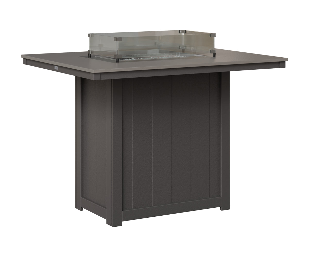 Donoma 42" x 54" Rectangular Fire Table Bar