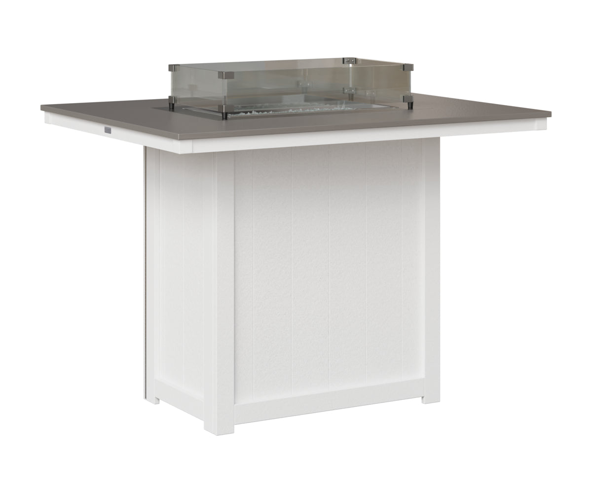 Donoma 42" x 54" Rectangular Fire Table Bar