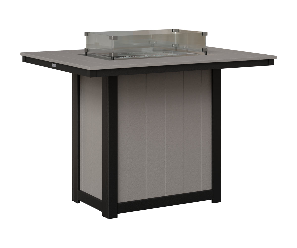 Donoma 42" x 54" Rectangular Fire Table Bar