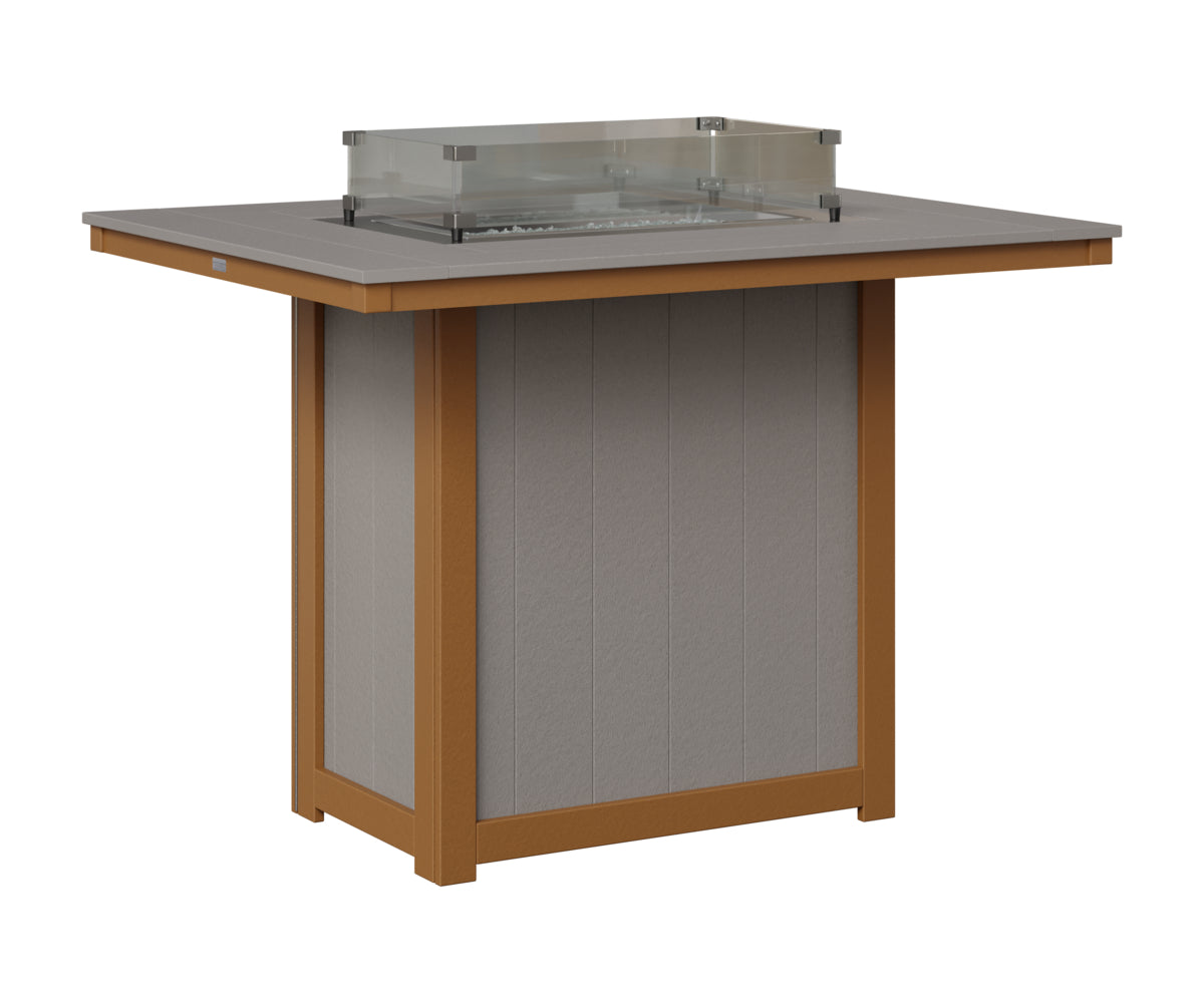 Donoma 42" x 54" Rectangular Fire Table Bar