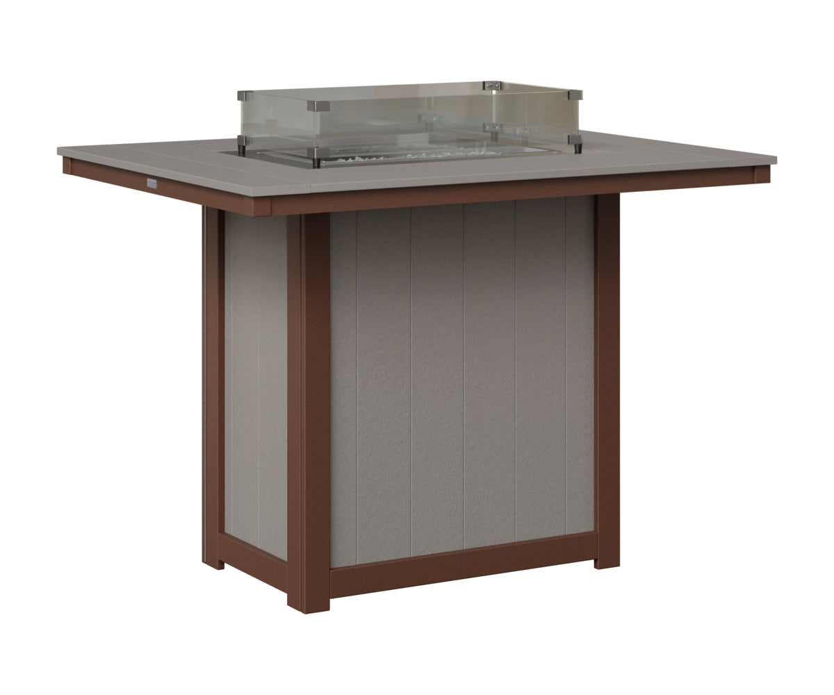 Donoma 42" x 54" Rectangular Fire Table Bar
