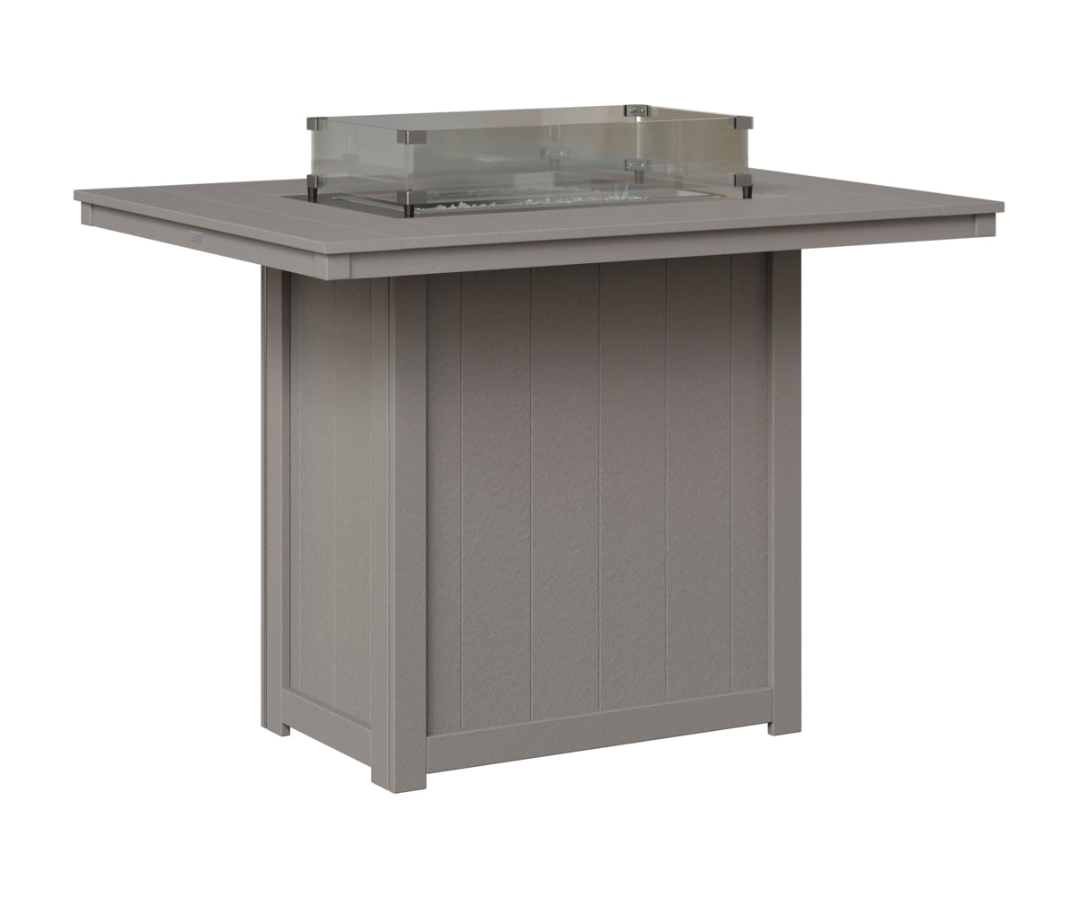 Donoma 42" x 54" Rectangular Fire Table Bar