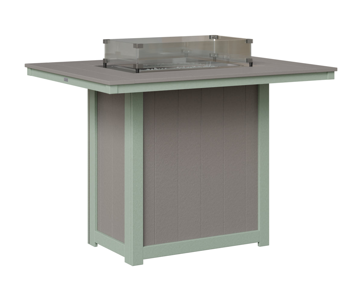 Donoma 42" x 54" Rectangular Fire Table Bar