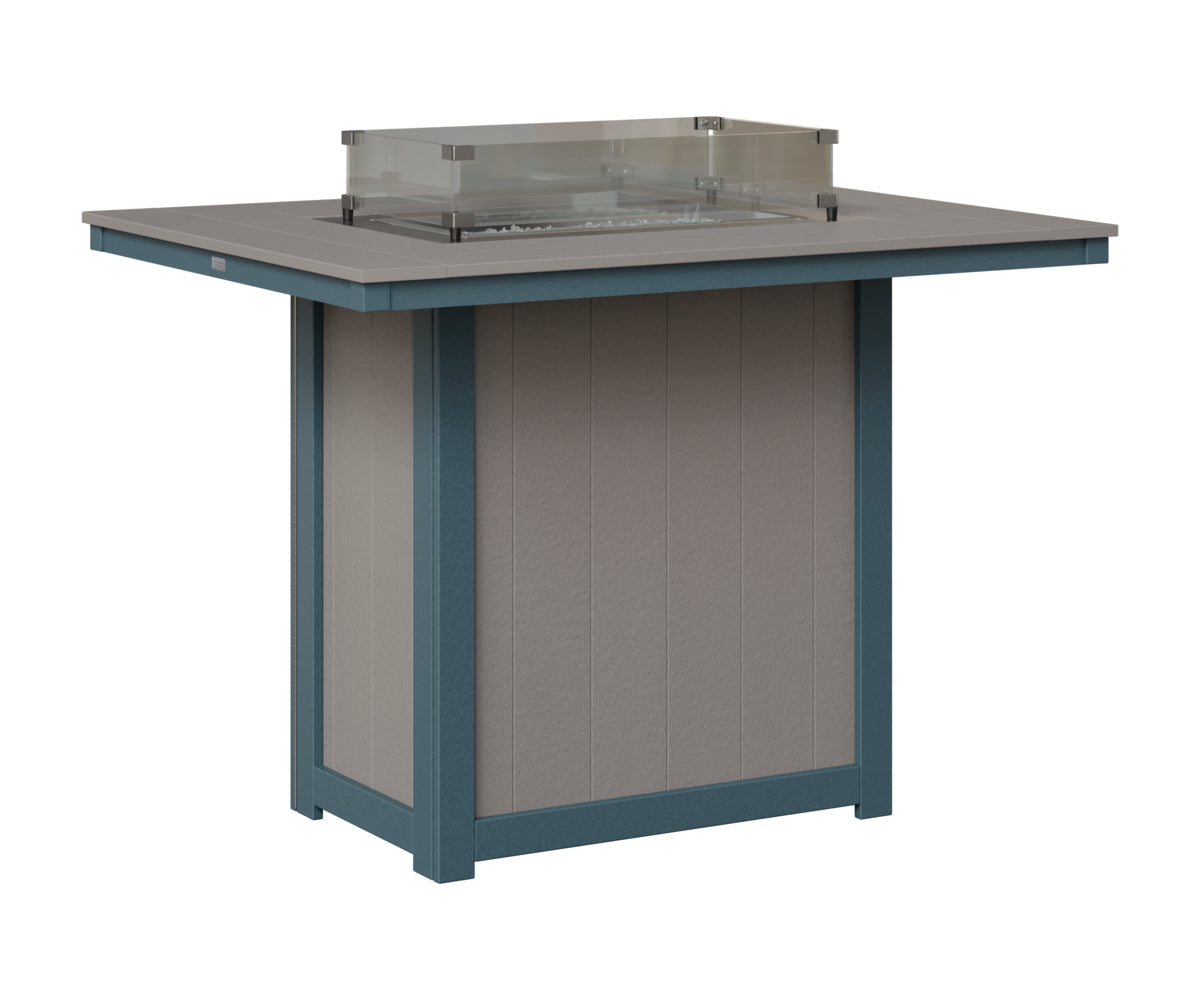 Donoma 42" x 54" Rectangular Fire Table Bar
