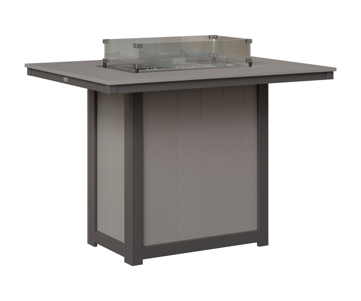 Donoma 42" x 54" Rectangular Fire Table Bar
