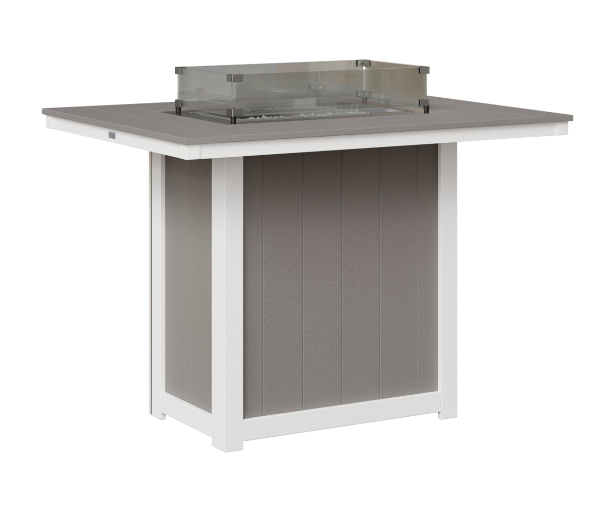 Donoma 42" x 54" Rectangular Fire Table Bar