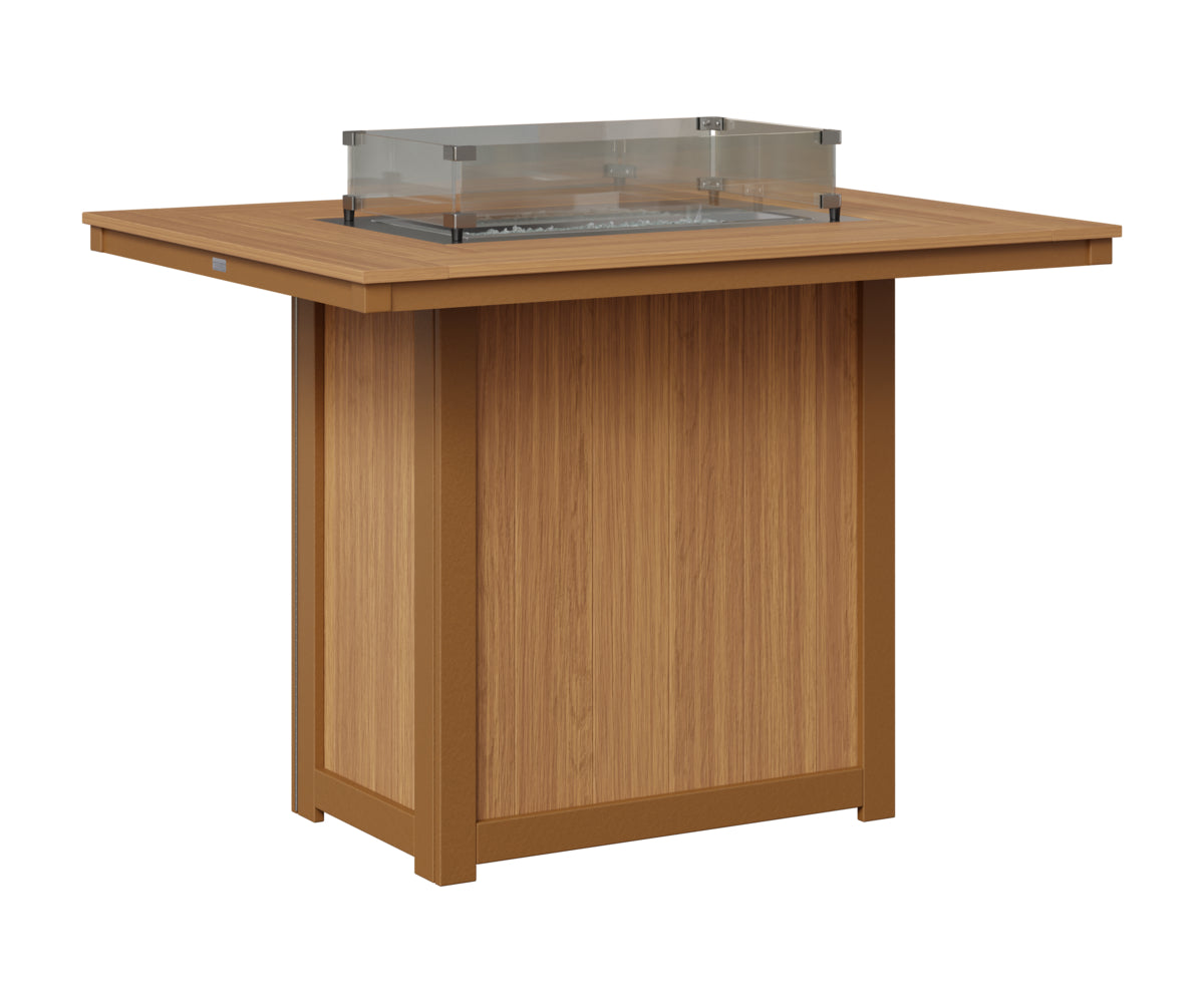Donoma 42" x 54" Rectangular Fire Table Bar