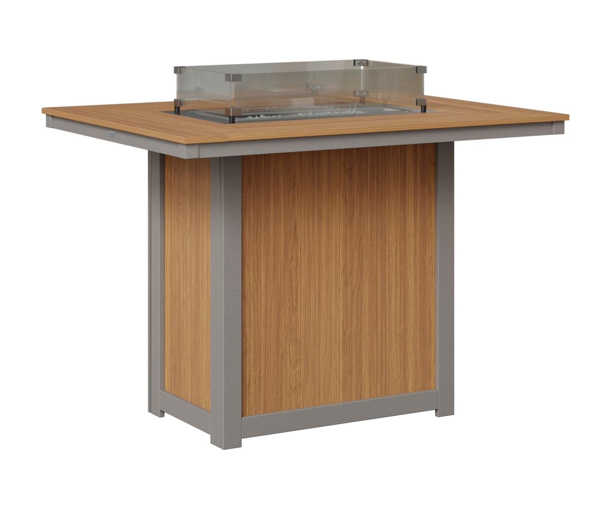 Donoma 42" x 54" Rectangular Fire Table Bar
