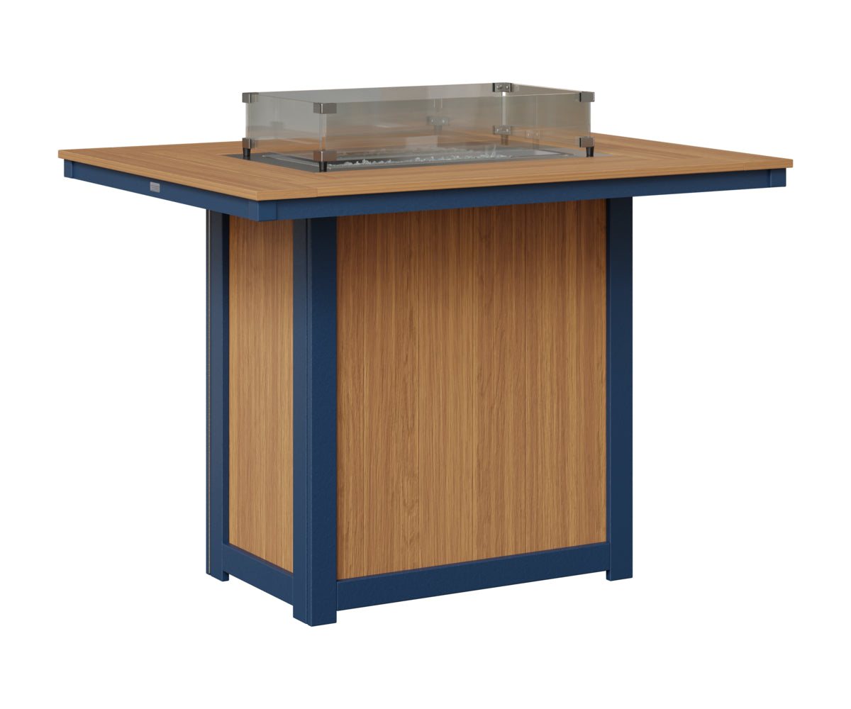 Donoma 42" x 54" Rectangular Fire Table Bar
