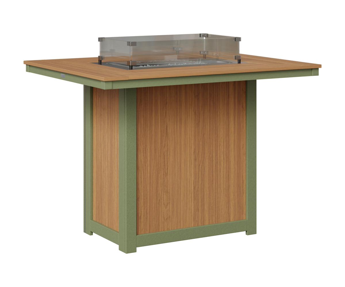 Donoma 42" x 54" Rectangular Fire Table Bar