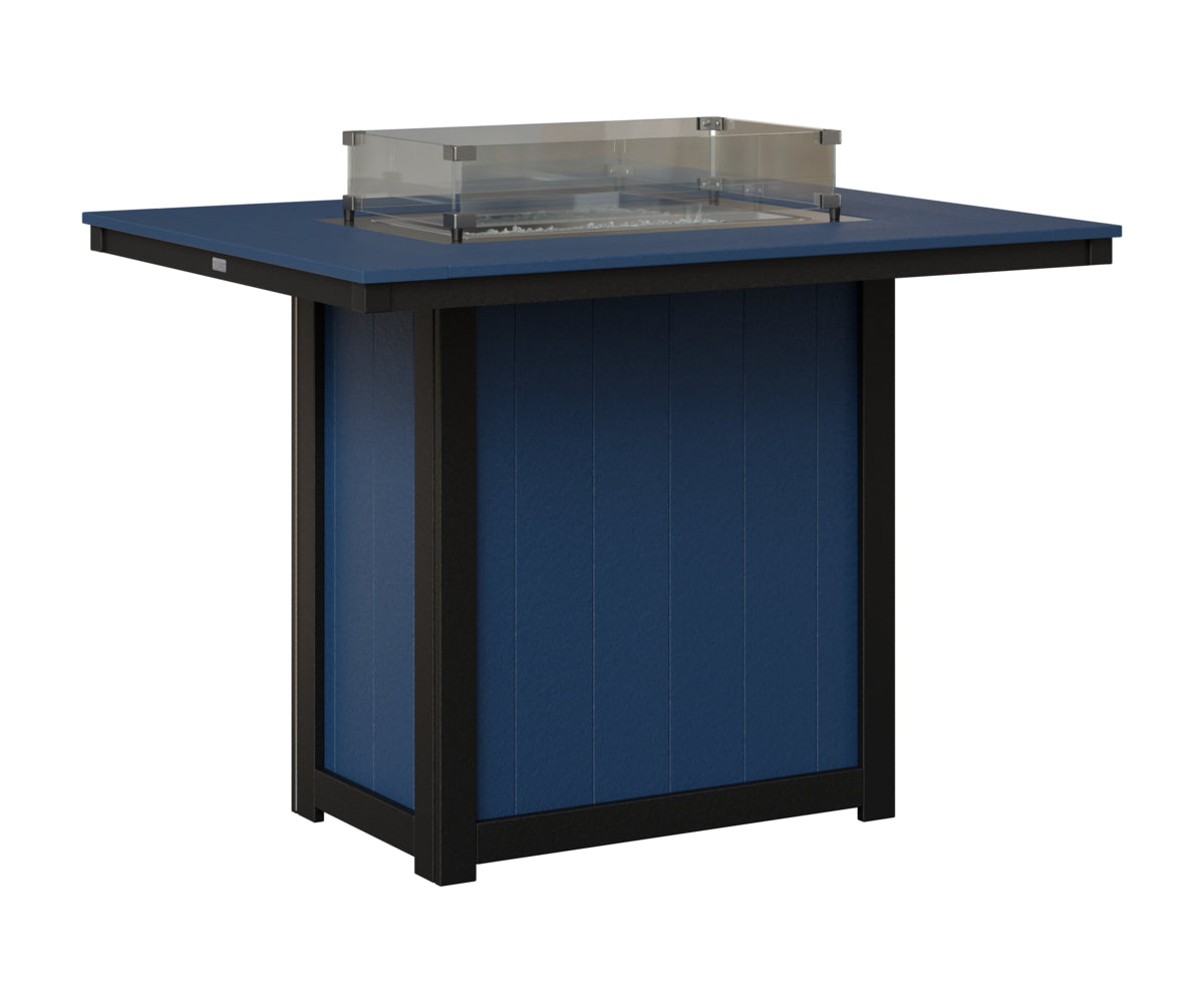 Donoma 42" x 54" Rectangular Fire Table Bar