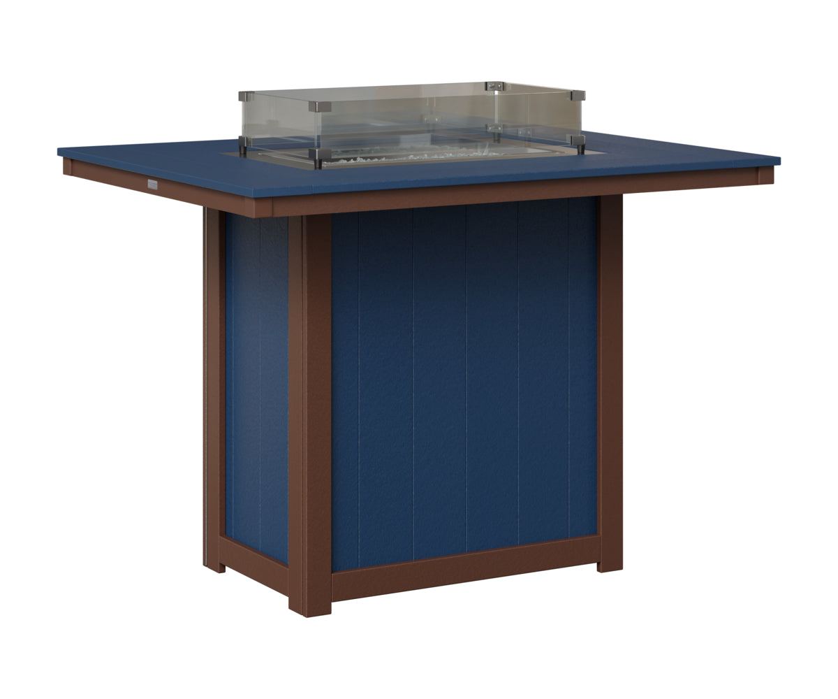 Donoma 42" x 54" Rectangular Fire Table Bar