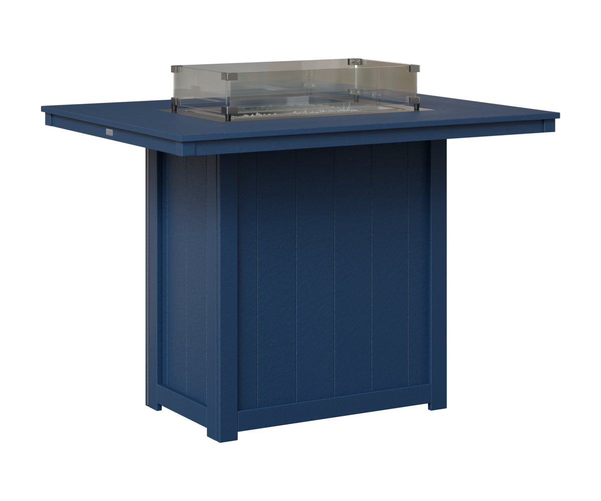 Donoma 42" x 54" Rectangular Fire Table Bar