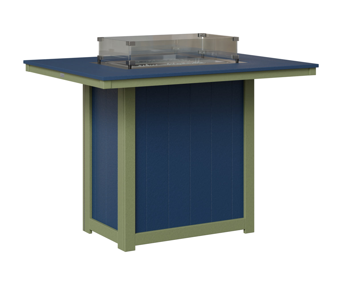 Donoma 42" x 54" Rectangular Fire Table Bar