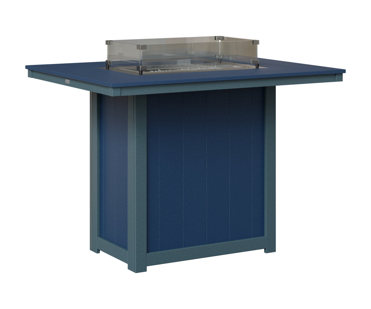 Donoma 42" x 54" Rectangular Fire Table Bar