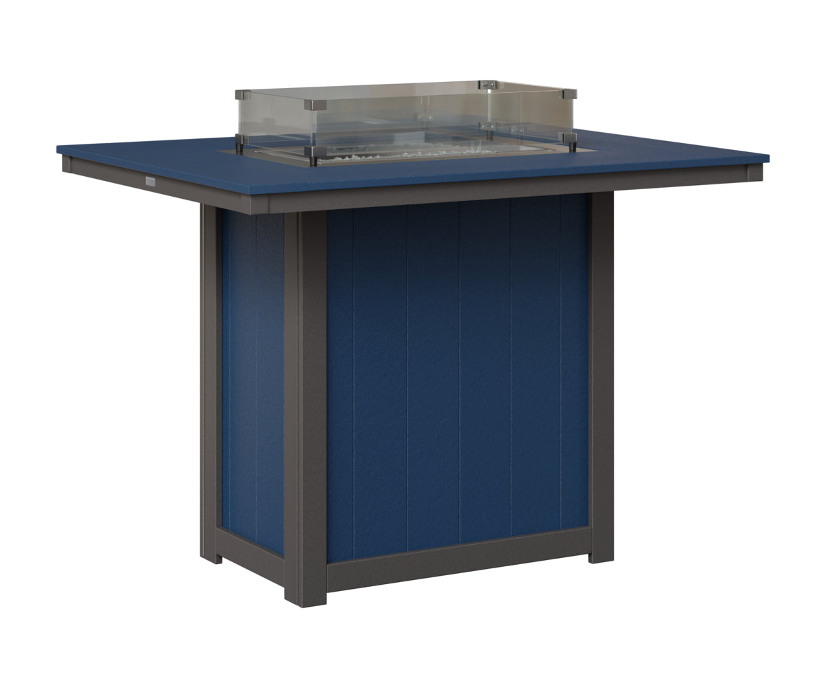 Donoma 42" x 54" Rectangular Fire Table Bar