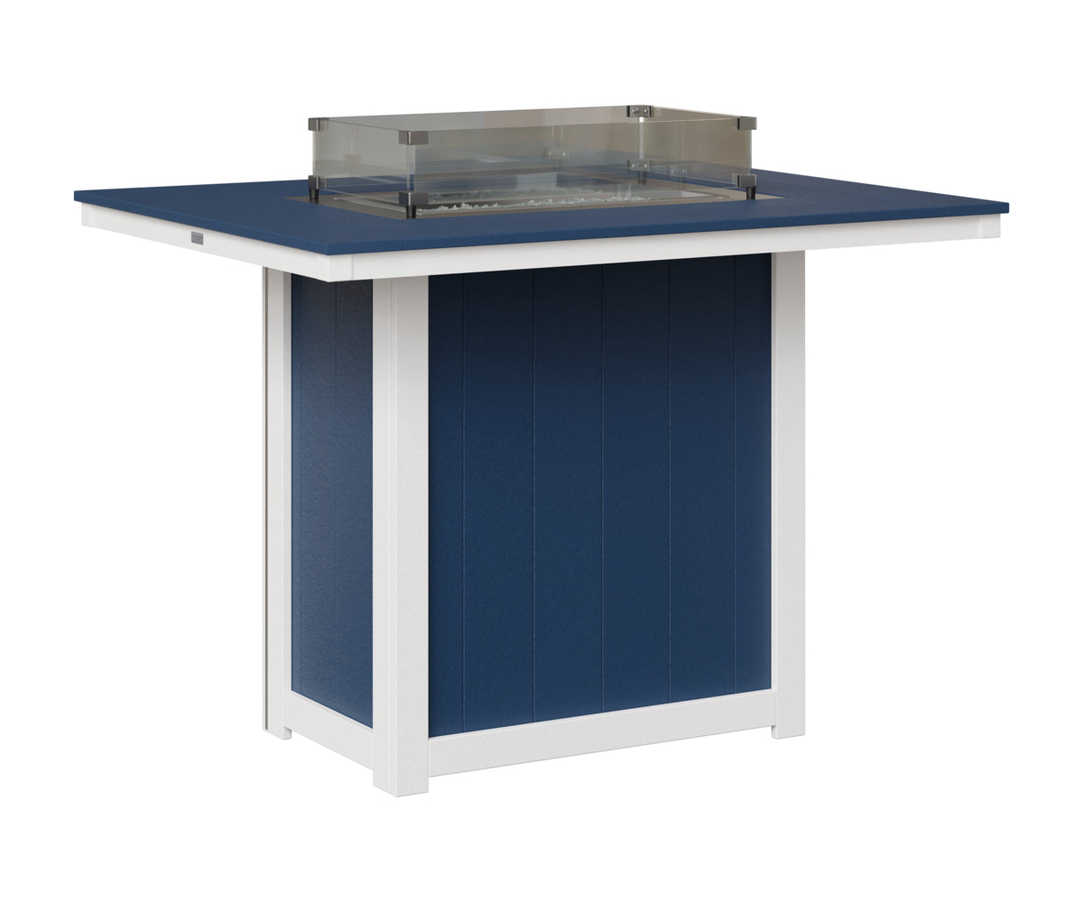 Donoma 42" x 54" Rectangular Fire Table Bar