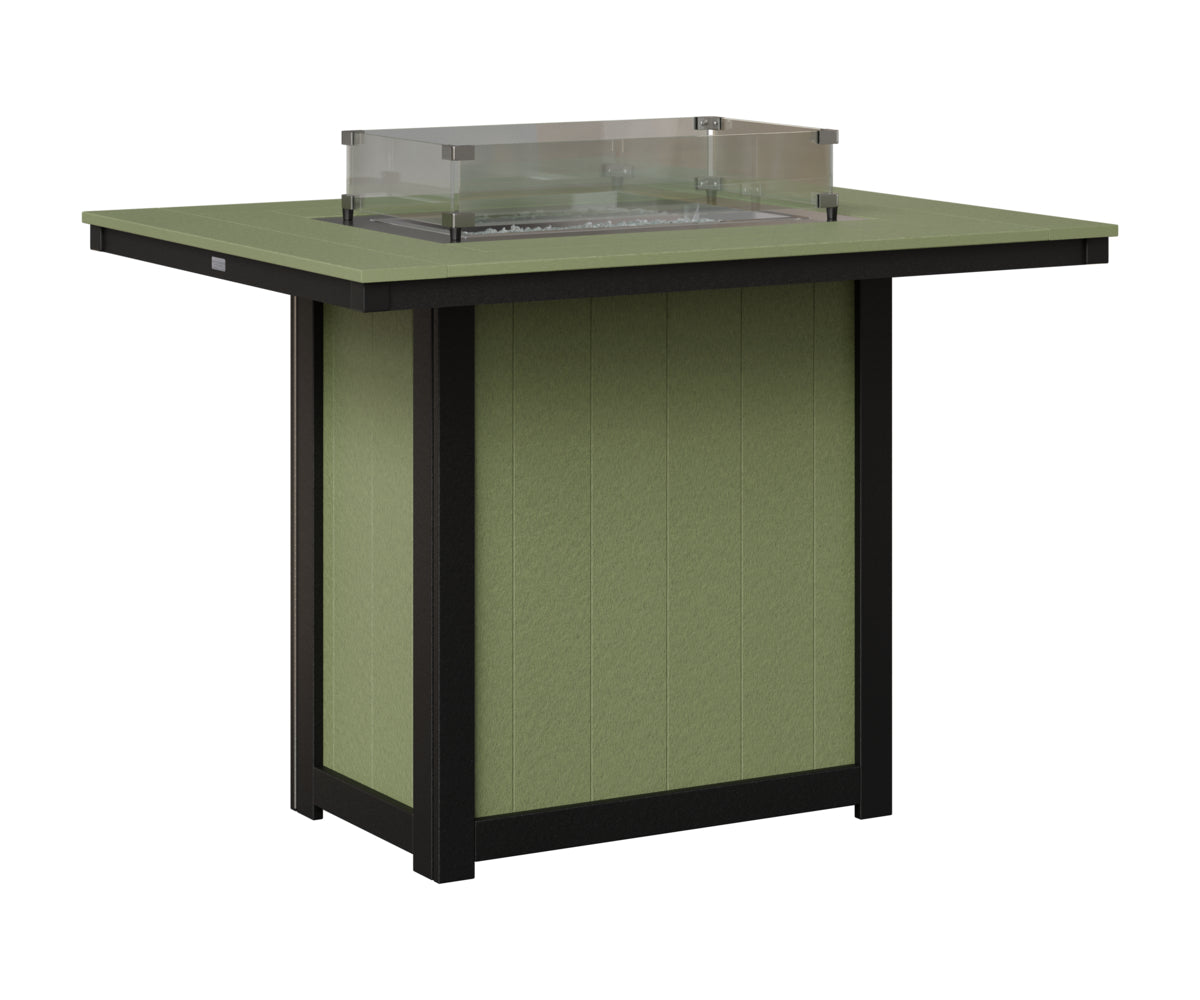 Donoma 42" x 54" Rectangular Fire Table Bar